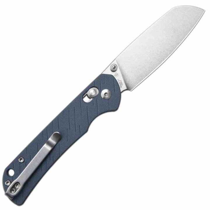 Couteau CJRB Lyrid Gray Lame Acier AR-RPM9 Manche G10 Crossbar KIVT Clip J1953GY - Livraison Gratuite