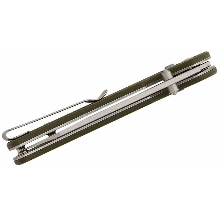 Couteau CJRB Lyrid Green Lame Acier AR-RPM9 Manche G10 Crossbar KIVT Clip J1953GN - Livraison Gratuite 