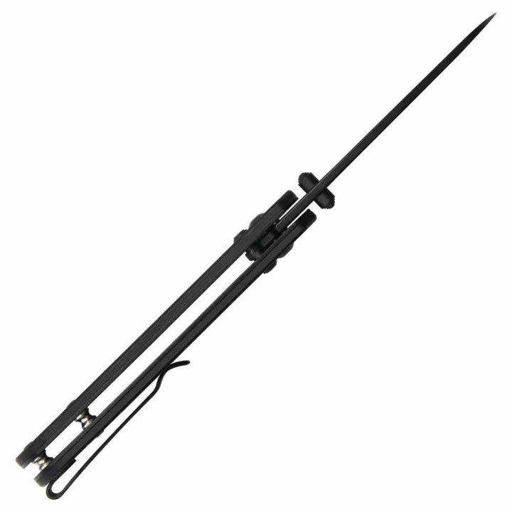 Couteau CJRB Lyrid Black Lame Acier AR-RPM9 Manche G10 Crossbar KIVT Clip J1953BBK - Livraison Gratuite