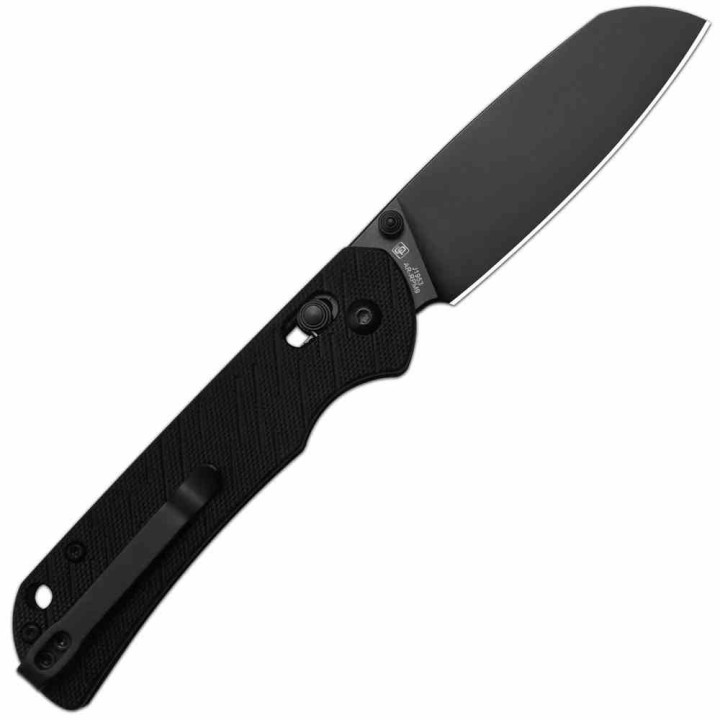 Couteau CJRB Lyrid Black Lame Acier AR-RPM9 Manche G10 Crossbar KIVT Clip J1953BBK - Livraison Gratuite