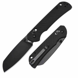Couteau CJRB Lyrid Black Lame Acier AR-RPM9 Manche G10 Crossbar KIVT Clip J1953BBK - Livraison Gratuite