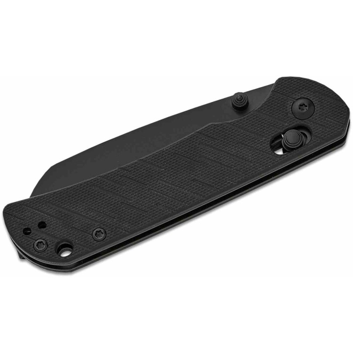 Couteau CJRB Lyrid Black Lame Acier AR-RPM9 Manche G10 Crossbar KIVT Clip J1953BBK - Livraison Gratuite