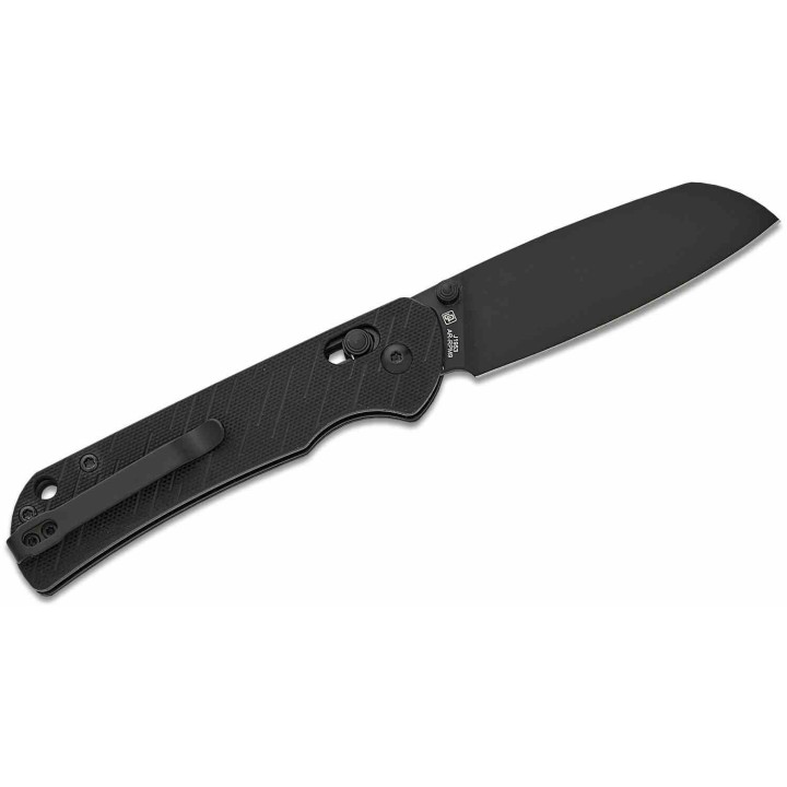 Couteau CJRB Lyrid Black Lame Acier AR-RPM9 Manche G10 Crossbar KIVT Clip J1953BBK - Livraison Gratuite