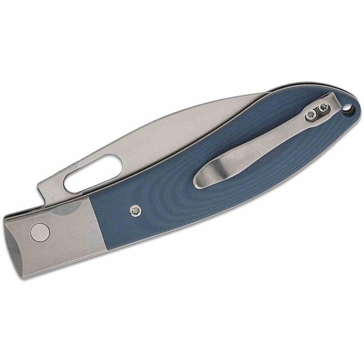 Couteau CJRB Cutlery Sasaya Gray Lame Acier AR-RPM9 Manche G10 Mitres Acier Button Lock KIVT J1959GY - Livraison Gratuite
