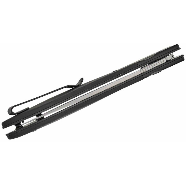 Couteau CJRB Cutlery Sasaya Black Lame Acier AR-RPM9 Manche G10 Mitres Acier Button Lock KIVT J1959BK - Livraison Gratuite