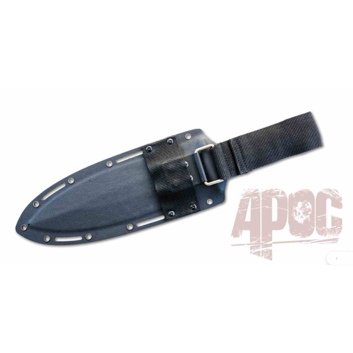 Couteau APOC Survival Tools Wallace Smatchet Lame Acier D2  Manche G10 Noir Etui Kydex DRK40031 - Livraison Gratuite