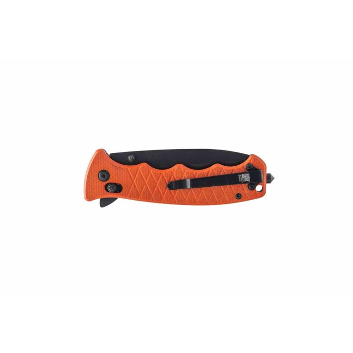 Couteau Al Mar Secours Lame Acier D2 Manche G10 Brise-Vitres Coupe-Ceinture Clé d'Oxygène AMK1050RAK - Livraison Gratuite