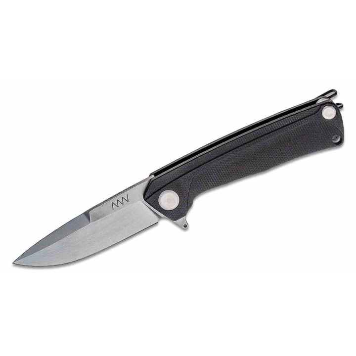 Couteau Acta Non Verba Z100 Lame Drop Point Acier N690 Manche G10 Linerlock Clip ANVZ100008 - Livraison Gratuite