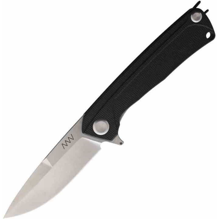 Couteau Acta Non Verba Z100 Lame Drop Point Acier N690 Manche G10 Linerlock Clip ANVZ100008 - Livraison Gratuite
