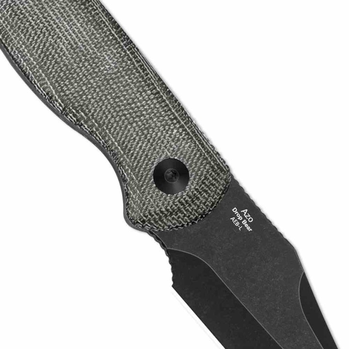 Couteau Kizer Drop Bear Fixed Lame Acier AEB-L Manche Micarta Noir Etui Kydex KI1092A1 - Livraison Gratuite