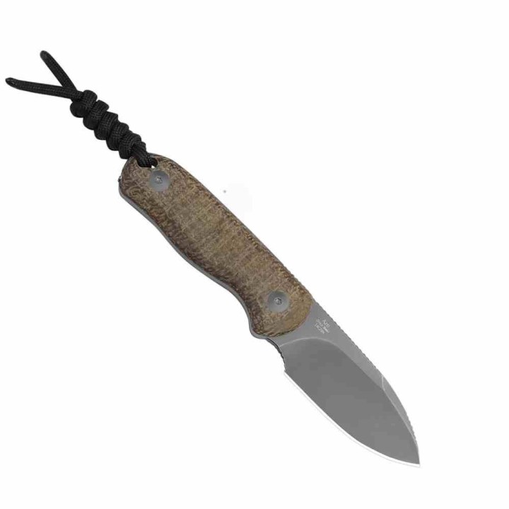 Couteau Kizer Drop Bear Fixed Lame Acier14C28N Manche Micarta Brown Etui Kydex KI1094A1- Livraison Gratuite