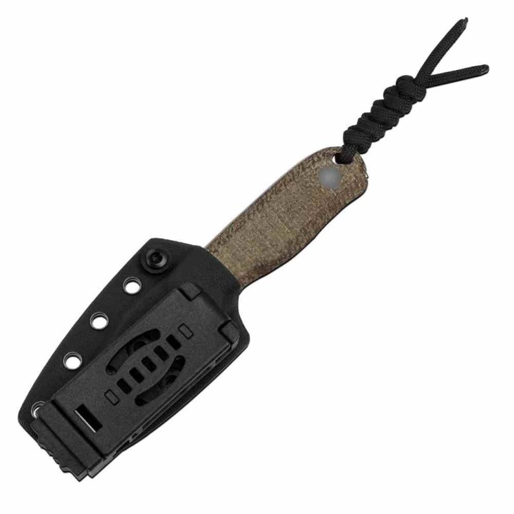 Couteau Kizer Drop Bear Fixed Lame Acier14C28N Manche Micarta Brown Etui Kydex KI1094A1- Livraison Gratuite