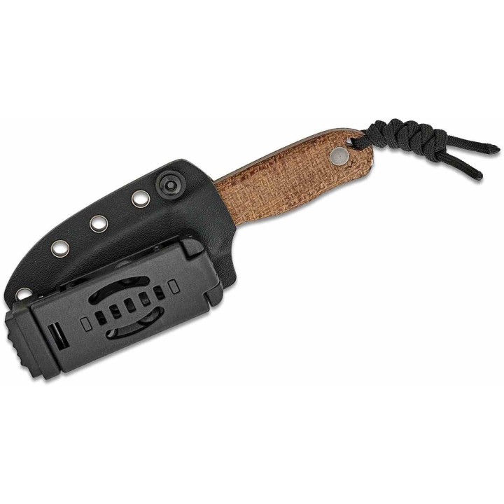 Couteau Kizer Drop Bear Fixed Lame Acier14C28N Manche Micarta Brown Etui Kydex KI1094A1- Livraison Gratuite