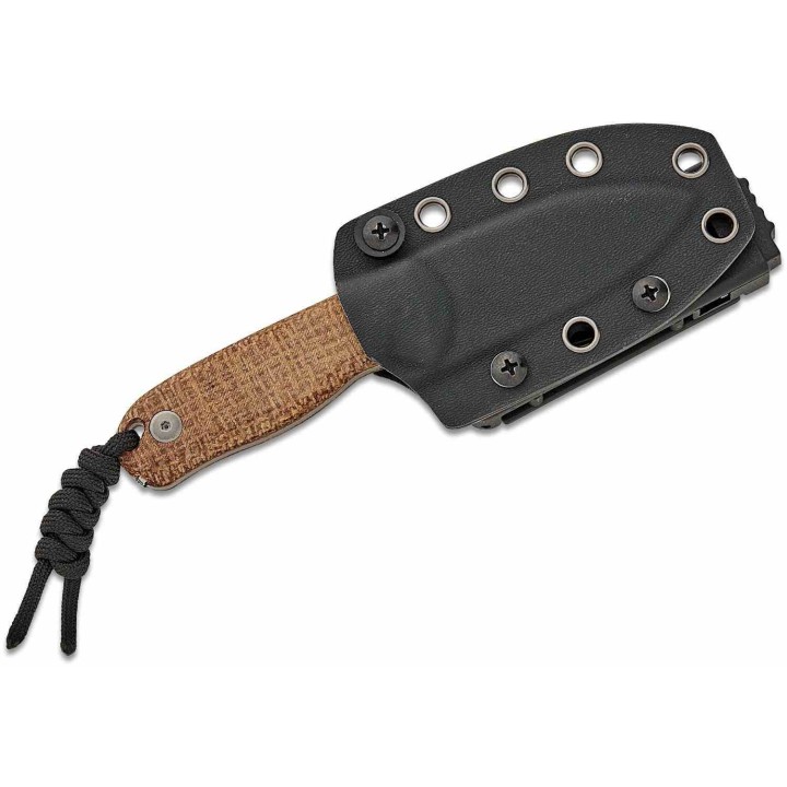 Couteau Kizer Drop Bear Fixed Lame Acier14C28N Manche Micarta Brown Etui Kydex KI1094A1- Livraison Gratuite