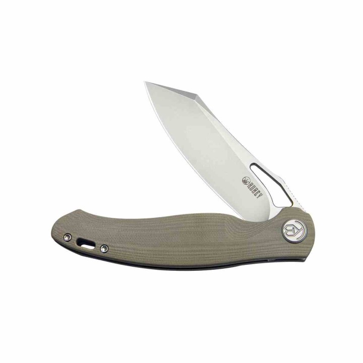 Couteau Kubey Drake Tan Manche G10 Lame Tanto Acier AUS-10 KIVT Linerlock Clip KUB239J - Livraison Gratuite